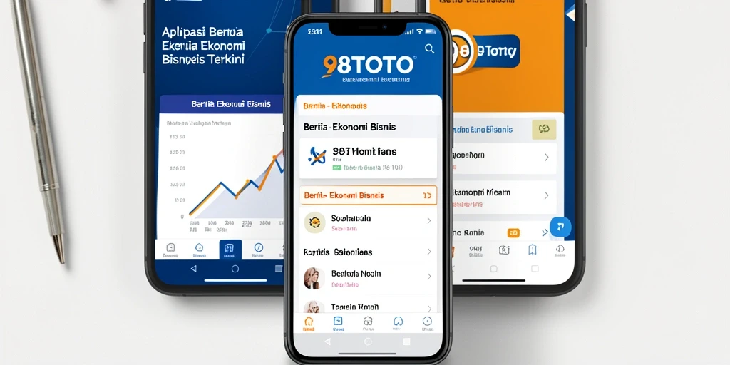 Antarmuka modern 98TOTO menampilkan berita Ekonomi Bisnis terbaru.