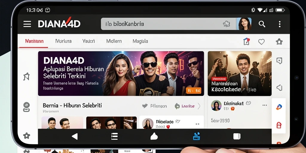 Antarmuka aplikasi DIANA4D yang menarik dan informatif.