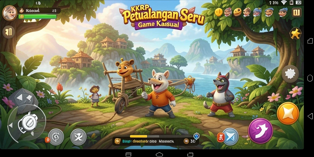 Screenshot KKRP menampilkan antarmuka yang cerah dan menarik.