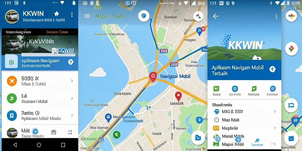 Antarmuka KKWIN yang jelas dan mudah digunakan untuk Navigasi Mobil.