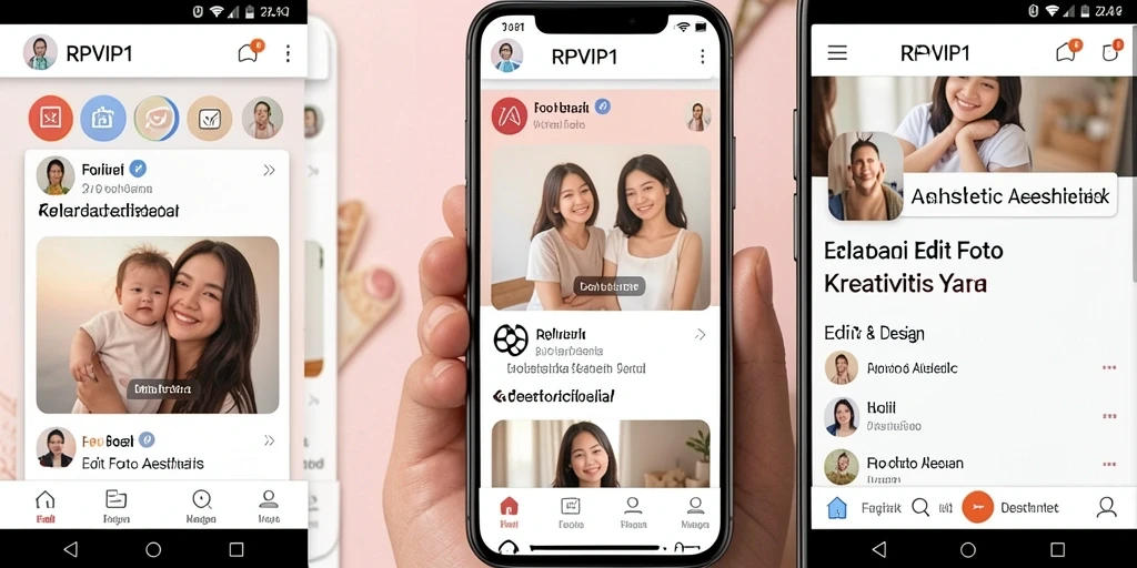 Antarmuka RPVIP1 yang menarik untuk Edit Foto Aesthetic.