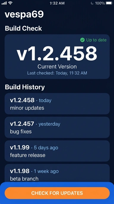 Riwayat Versi Aplikasi vespa69 untuk Pengguna Android